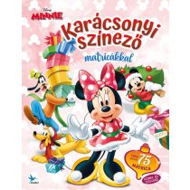 Karácsonyi színező matricákkal - Minnie