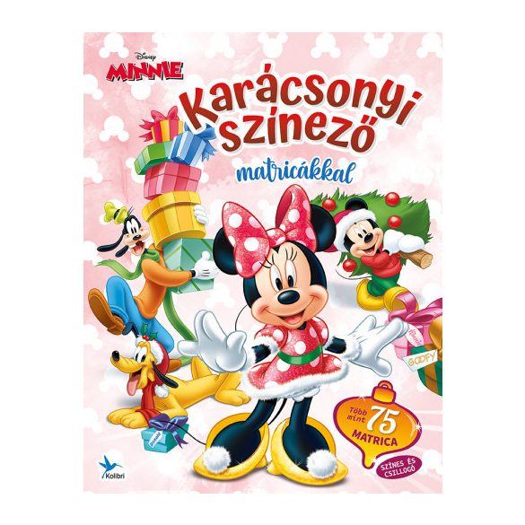 Karácsonyi színező matricákkal - Minnie