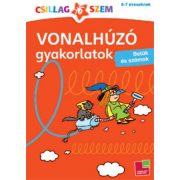 Vonalhúzó gyakorlatok - Betűk és számok - Piros