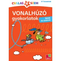 Vonalhúzó gyakorlatok - Betűk és számok - Piros