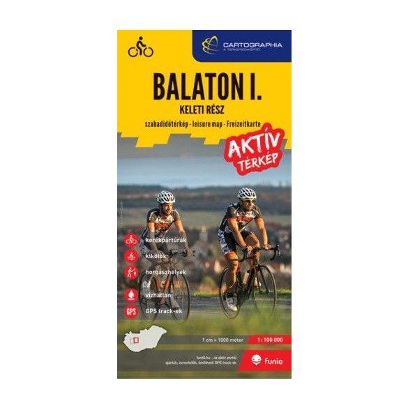 Balaton I. Keleti rész aktív térkép 1: 100 000