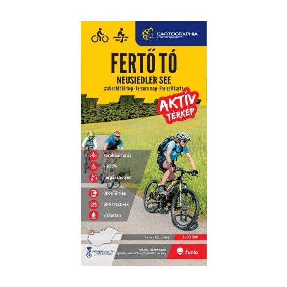Fertő tó aktív térkép - kerékpáros-, vízi- és horgásztérkép 1:80 000