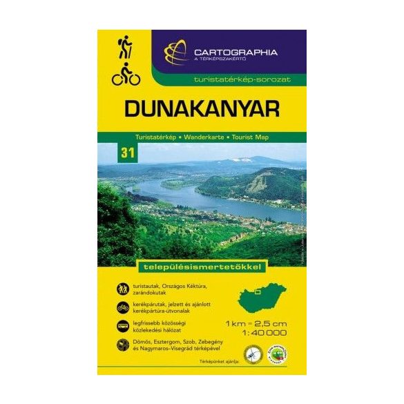 Dunakanyar turistatérkép 1:40 000
