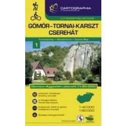  Gömör-Tornai-Karszt, Cserehát turistatérkép - Aggtelek 1:40 000, 1:60 000