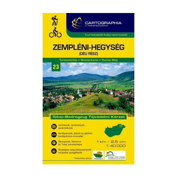 Zempléni-hegység (déli rész) turistatérkép 1:40.000