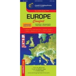 Európa Comfort térkép  1:4 000 000