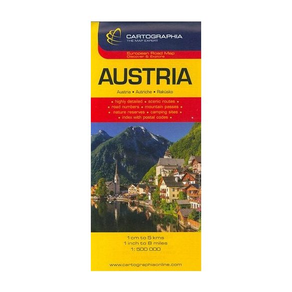 Ausztria autótérkép 1:500.000