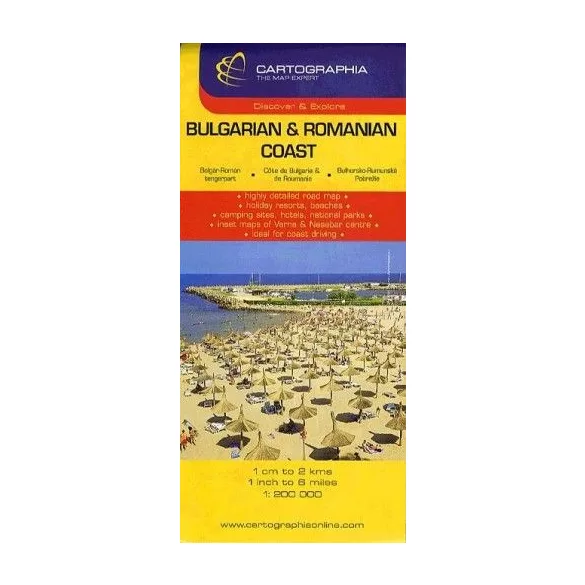 Bolgár - Román tengerpart autótérkép 1:200.000