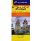 Észtország Lettország, Litvánia autóstérkép 1:700 000