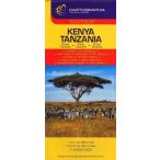 Kenya, Tanzánia útitérkép 1:2500000