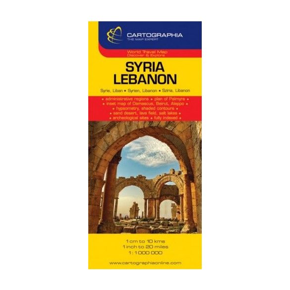 Szíria, Libanon térkép
