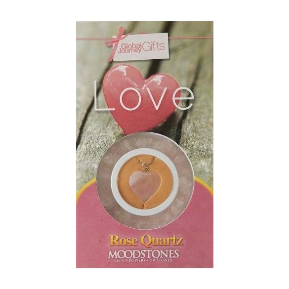 Gyógyító Kristályok Ajándékszett Karkötő és medál - Love Szeretet, szerelem, Rózsakvarc