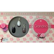   Őrangyal Kristályok Ajándékszett Három medál és nyaklánc - Grandma Nagymamámnak