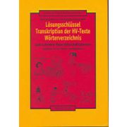   Lösungsschlüssel - Transkription der HV-Texte Wörterverzeichnis