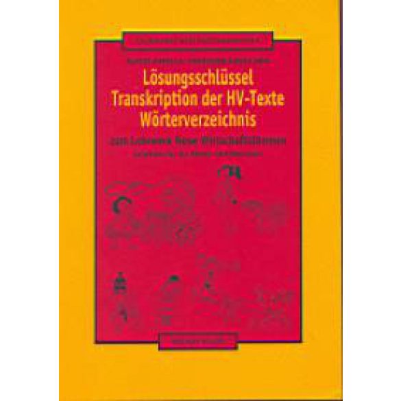 Lösungsschlüssel - Transkription der HV-Texte Wörterverzeichnis