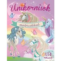 Unikornisok matricákkal - Lila