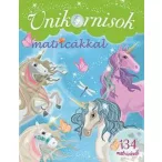 Unikornisok matricákkal - Zöld