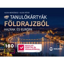   Tanulókártyák földrajzból - Hazánk és Európa - 180 színes kártya