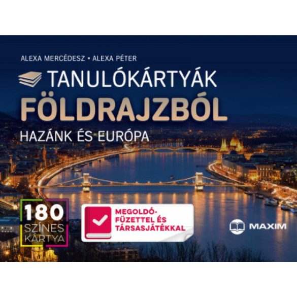 Tanulókártyák földrajzból - Hazánk és Európa - 180 színes kártya