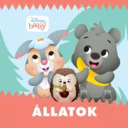 Disney Baby - Állatok - zörgős textil könyv