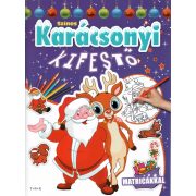 Színes karácsonyi kifestő