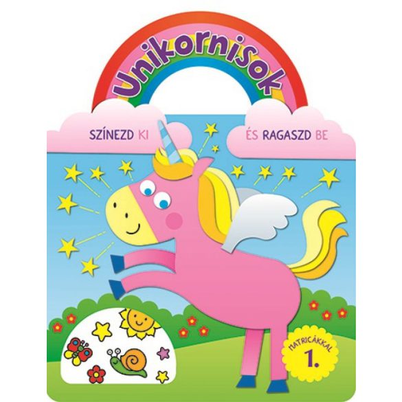 Unikornisok - Színezd ki és ragaszd be matricákkal 1.