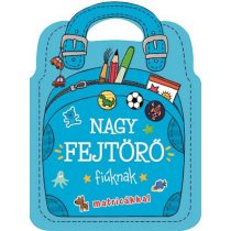 Nagy fejtörő - fiúknak matricákkal