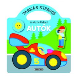 Táskás kifestő matricákkal - Autók