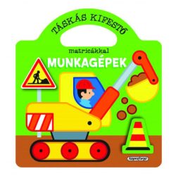 Táskás kifestő matricákkal - Munkagépek