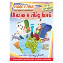   Utazás a világ körül - Forog a Föld! - játékos képességfejlesztő színes matricákkal