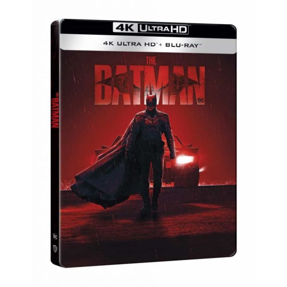 Batman (2022) (UHD + 2 BD) - limitált, fémdobozos változat ("Batmobile Head Lights" steelbook)