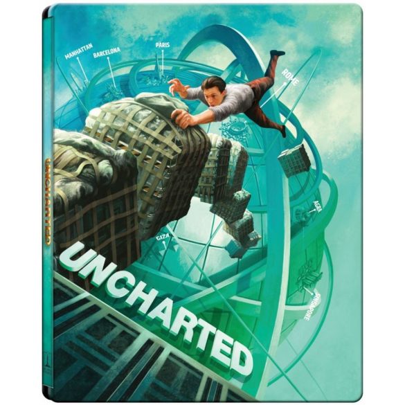 Uncharted (UHD+BD) - limitált, fémdobozos változat (steelbook) - Blu-ray