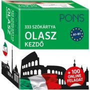   PONS 333 szókártya Olasz kezdő + 100 online feladat - Kezdő és újrakezdő nyelvtanulóknak