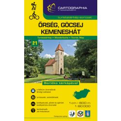   Őrség, Göcsej, Kemeneshát turistatérkép 1:60000 - Goricko térképével