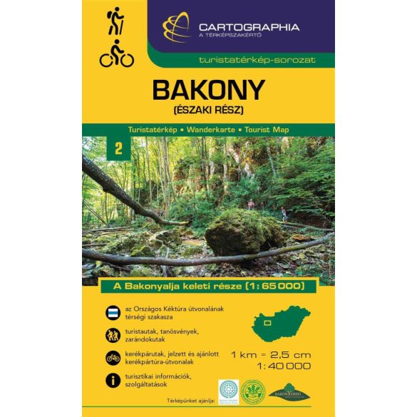 Bakony (északi rész) turistatérkép
