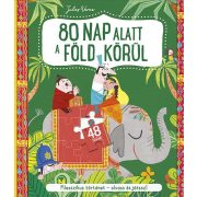 80 nap alatt a föld körül - könyv és kirakó