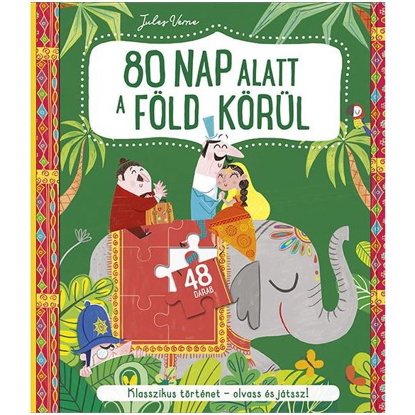 80 nap alatt a föld körül - könyv és kirakó