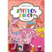 Játékos dinók - Matricás kifestő