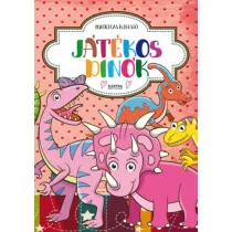 Játékos dinók - Matricás kifestő