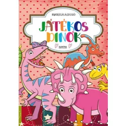 Játékos dinók - Matricás kifestő