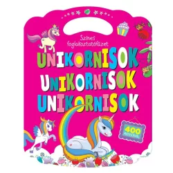 Színes foglalkoztatófüzet unikornisokkal