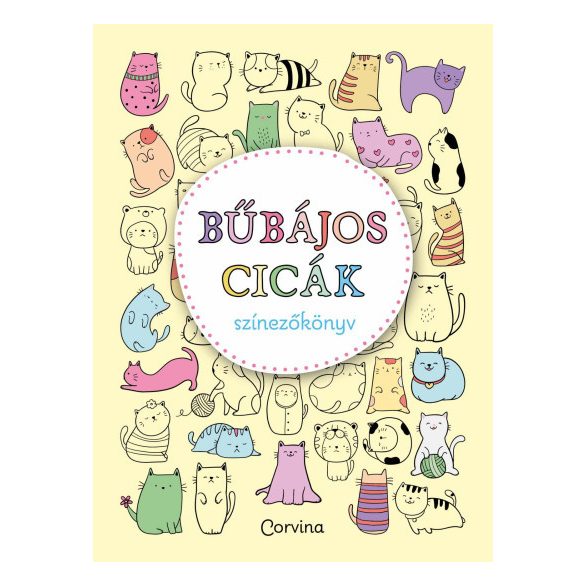 Bűbájos cicák - Színezőkönyv