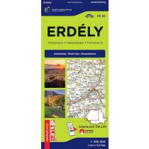 Erdély Comfort LAMINÁLT autótérkép 1:550 000