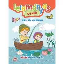   Leleményes 5-6 éves: Szem-kéz koordináció - Matricás foglalkoztatófüzet