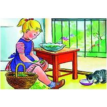 Zsuzsi segít anyukának - Diafilm