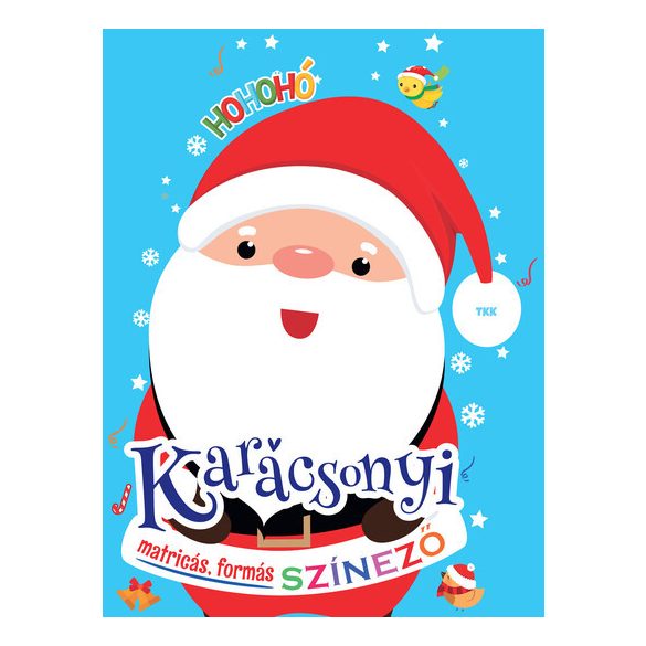 Karácsonyi matricás színező