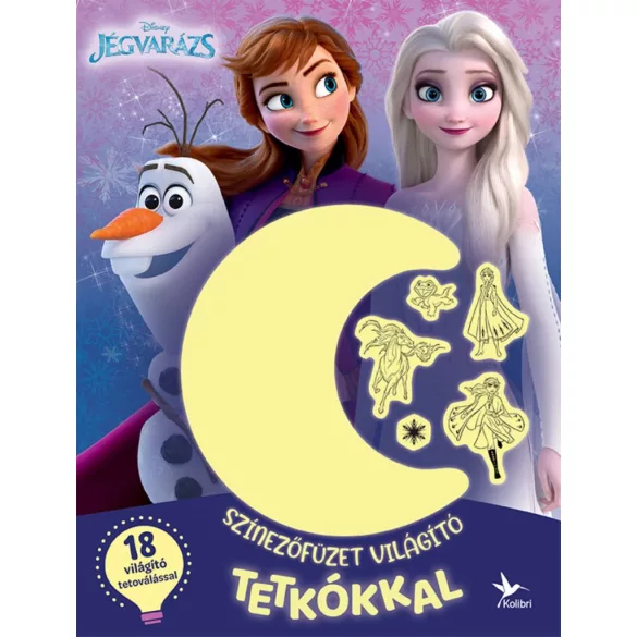Színezőfüzet világító tetkókkal - Jégvarázs