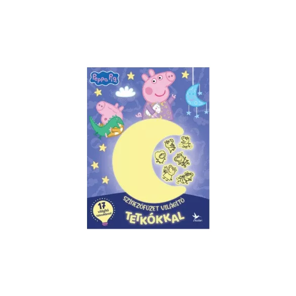 Színezőfüzet világító tetkókkal - Peppa malac