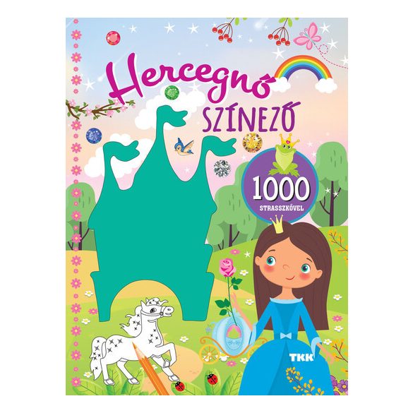 Hercegnő színező - 1000 strasszkő