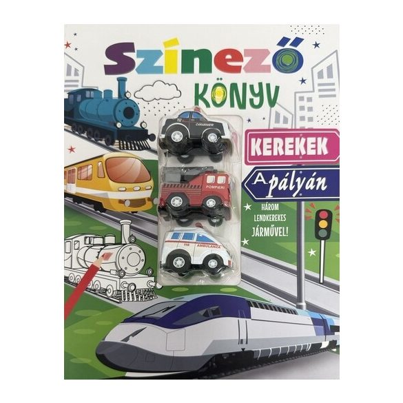 Színező könyv - Kerekek a pályán